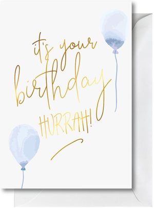 Birthday Balloon Blue