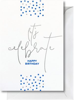 Celebrate Birthday Blue