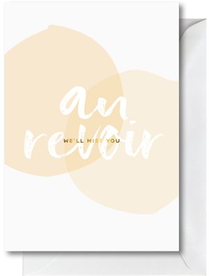 Farewell Au Revoir